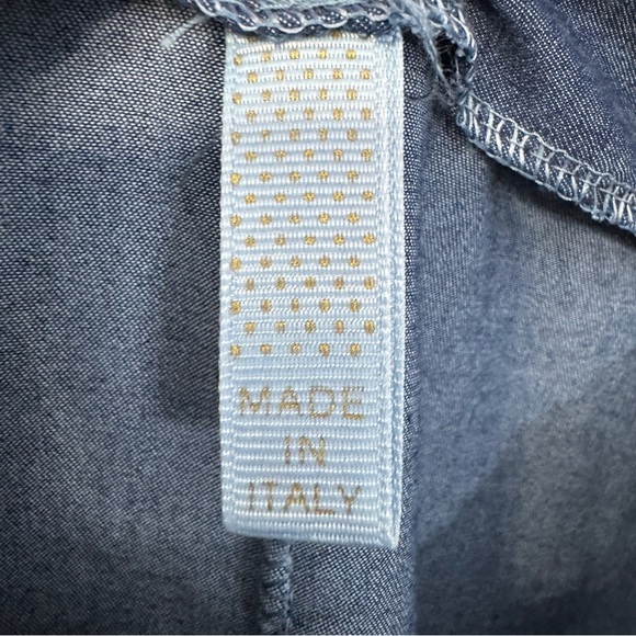 Classe 22 Italy Denim Jumper | Wide Leg, Adjustable Straps - Picture 6 of 8